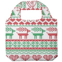 Scandinavian-nordic-christmas-seamless-pattern-vector Foldable Grocery Recycle Bag by nateshop