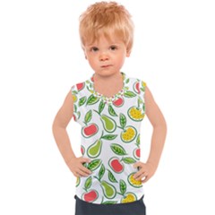 Fruit Fruits Food Illustration Background Pattern Kids  Sport Tank Top