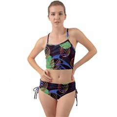 Pyramid Sphere Colorful Background Mini Tank Bikini Set