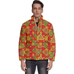 Illustration Background Abstract Pattern Shape Star Men s Puffer Bubble Jacket Coat by Ravend