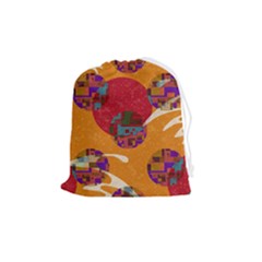 Abstract Backgroundgraphic Wallpaper Drawstring Pouch (medium)