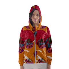 Abstract Backgroundgraphic Wallpaper Women s Hooded Windbreaker