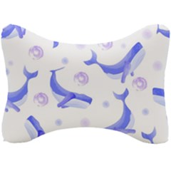 Whale Fish Sea Pattern Mammal Ocean Seat Head Rest Cushion