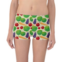 Food Illustration Pattern Texture Boyleg Bikini Bottoms by Ravend