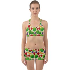 Food Illustration Pattern Texture Back Web Gym Set