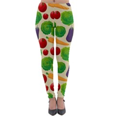 Food Illustration Pattern Texture Lightweight Velour Leggings