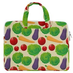 Food Illustration Pattern Texture Macbook Pro 13  Double Pocket Laptop Bag
