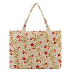 Illustration Pattern Flower Floral Medium Tote Bag by Ravend