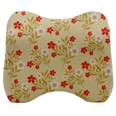 Illustration Pattern Flower Floral Velour Head Support Cushion by Ravend