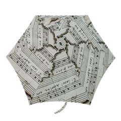 Music Notes Note Music Melody Sound Pattern Mini Folding Umbrellas