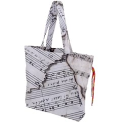 Music Notes Note Music Melody Sound Pattern Drawstring Tote Bag