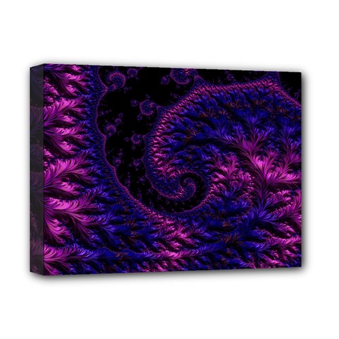 Fractal Mandelbrot Abstract Background Pattern Deluxe Canvas 16  X 12  (stretched)  by danenraven