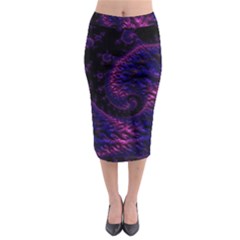 Fractal Mandelbrot Abstract Background Pattern Midi Pencil Skirt by danenraven