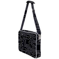 Illustration Circuit Cpu Pcb Electronic Wires Cross Body Office Bag by Wegoenart