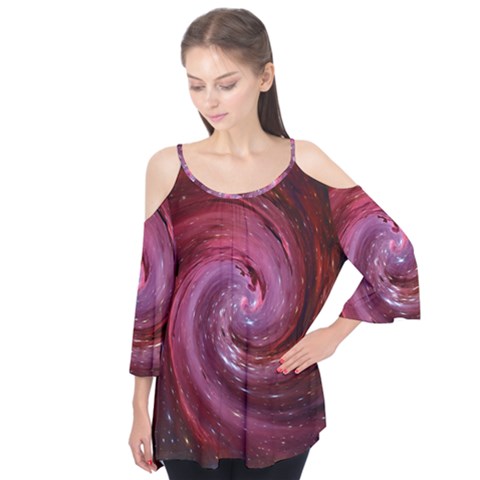 Galaxy Fog Kosmus Universe Flutter Tees by Wegoenart