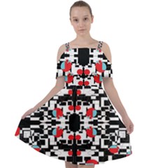A-new-light Cut Out Shoulders Chiffon Dress by DECOMARKLLC