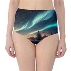 Northern Light North Sky Night Classic High-waist Bikini Bottoms