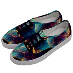 Abstract Galactic Wallpaper Men s Classic Low Top Sneakers