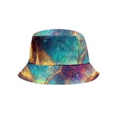 Abstract Galactic Wallpaper Inside Out Bucket Hat (kids) by Ravend