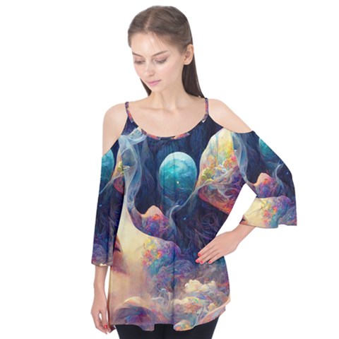 Quantum Physics Dreaming Lucid Flutter Tees by Ravend