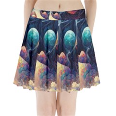 Quantum Physics Dreaming Lucid Pleated Mini Skirt