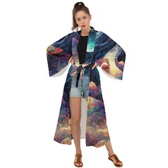 Quantum Physics Dreaming Lucid Maxi Kimono