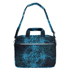 Network Circuit Board Trace Macbook Pro 13  Shoulder Laptop Bag  by Ravend