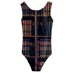 Book Bookshelf Bookcase Library Kids  Cut-out Back One Piece Swimsuit