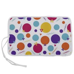 Background Polka Dot Pen Storage Case (m)