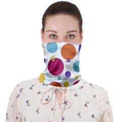 Background Polka Dot Face Covering Bandana (adult)