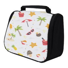 Summer Backgroundnature Beach Full Print Travel Pouch (small)