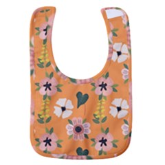 Flower White Pattern Floral Baby Bib