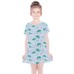 Flower Pattern Wallpaper Seamless Kids  Simple Cotton Dress