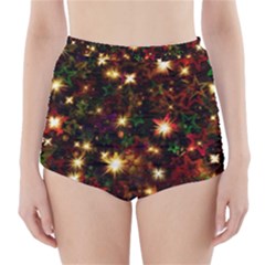 Christmas Xmas Stars Star Advent Background High-waisted Bikini Bottoms