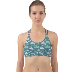 Llama Clouds  Back Web Sports Bra by ConteMonfrey