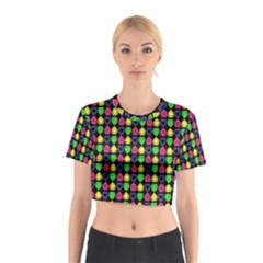 Colorful Mini Hearts Cotton Crop Top by ConteMonfrey