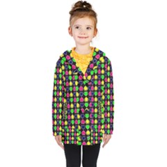 Colorful Mini Hearts Kids  Double Breasted Button Coat by ConteMonfrey
