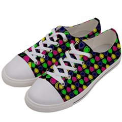 Colorful Mini Hearts Men s Low Top Canvas Sneakers by ConteMonfrey