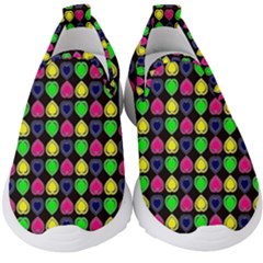 Colorful Mini Hearts Kids  Slip On Sneakers by ConteMonfrey