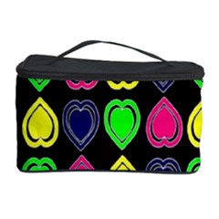 Black Blue Colorful Hearts Cosmetic Storage by ConteMonfrey