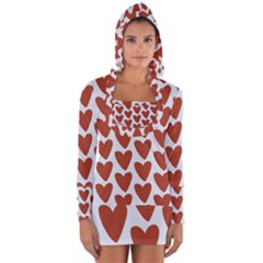 Little Hearts Long Sleeve Hooded T-shirt by ConteMonfrey