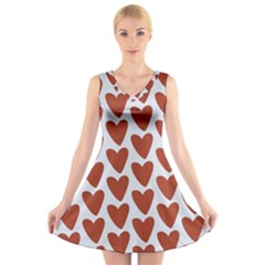 Little Hearts V-neck Sleeveless Dress by ConteMonfrey