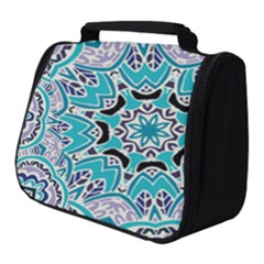 Blue Shades Mandala   Full Print Travel Pouch (small) by ConteMonfrey