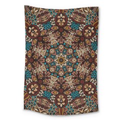 Vintage Vibes Mandala  Large Tapestry by ConteMonfrey