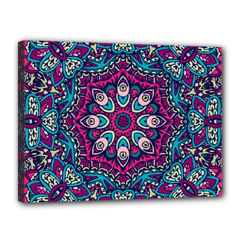 Purple, Blue And Pink Eyes Canvas 16  x 12  (Stretched)