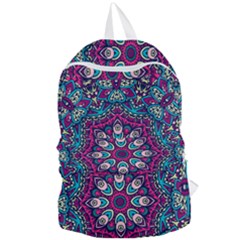 Purple, Blue And Pink Eyes Foldable Lightweight Backpack