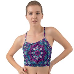 Purple, Blue And Pink Eyes Mini Tank Bikini Top