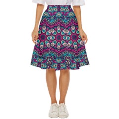 Purple, Blue And Pink Eyes Classic Short Skirt