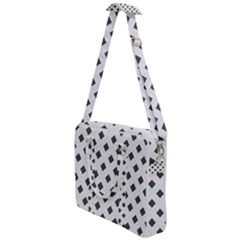 Spades Black And White Cross Body Office Bag by ConteMonfrey