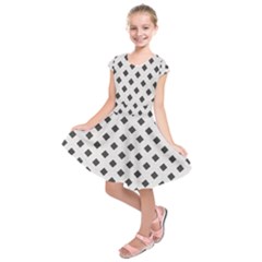 Spades Black And White Kids  Short Sleeve Dress by ConteMonfrey